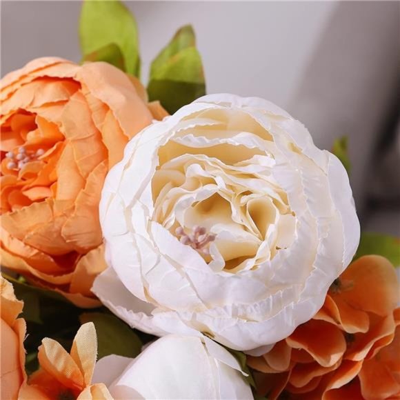 Artificial Peony Silk Flowers Fake Flowers Vintage Wedding Home Decoration Decor - Picture 4 of 5